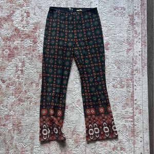 Anthropologie Maeve The Margot patterned pants